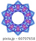 blue purple circle geometric ornament isolated  60707658