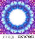 blue purple circle geometric ornament isolated  60707663