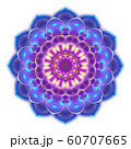 blue purple circle geometric ornament isolated  60707665