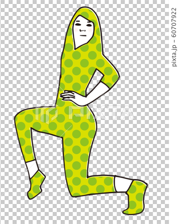 タイツっぽい変なポーズの女子 タイツっぽい変なポーズの女子 60707922