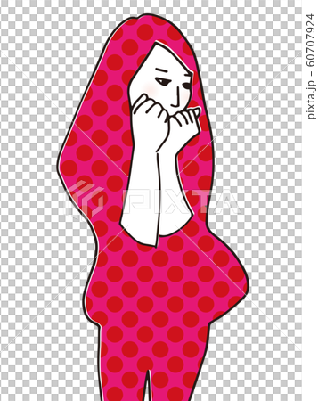 タイツっぽい変なポーズの女子 60707924