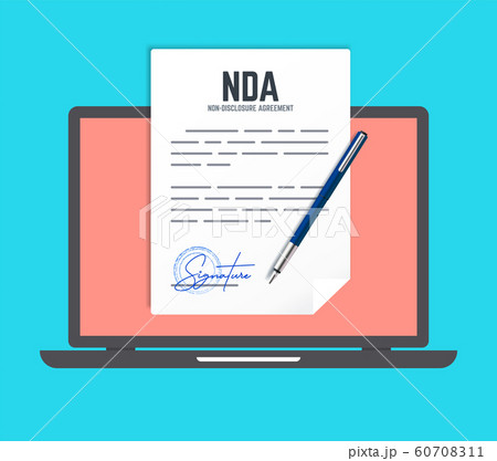 Non Disclosure Agreement Document With Stamp のイラスト素材 Non Disclosure Agreement Document With Stamp のイラスト素材