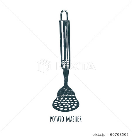 potato masher sketch hand drawing.  60708505