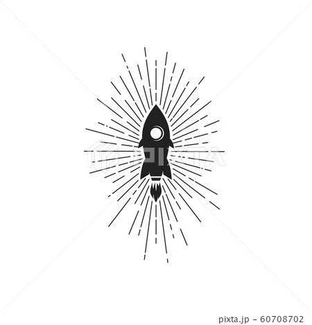 space rocket ship ray of light logo 60708702