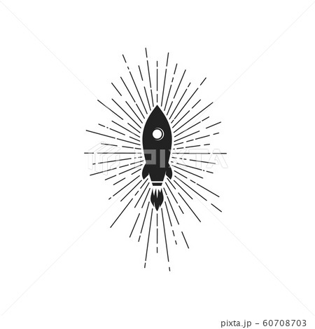 space rocket ship ray of light logo space rocket ship ray of light logo 60708703