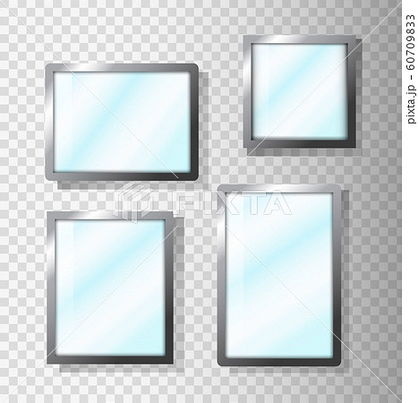 Vector realistic mirrors set Vector realistic mirrors set 60709833