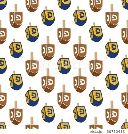 Illustration on theme big colored pattern dreidel 60710418