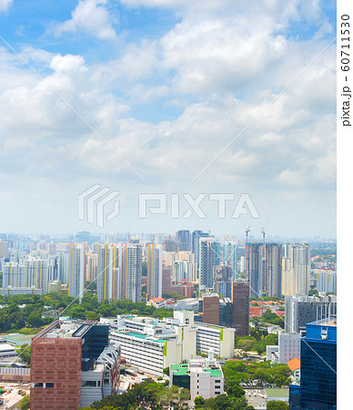 Singapore living district overview aerial 60711530