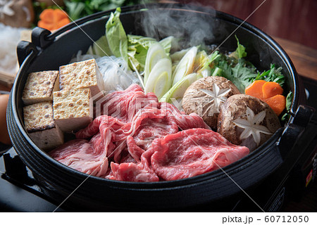Sukiyaki, japanese famous beef hot pot Sukiyaki, japanese famous beef hot pot 60712050