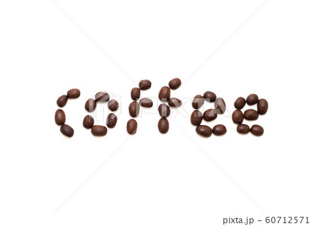 Word coffee created with coffee beans Word coffee created with coffee beans 60712571