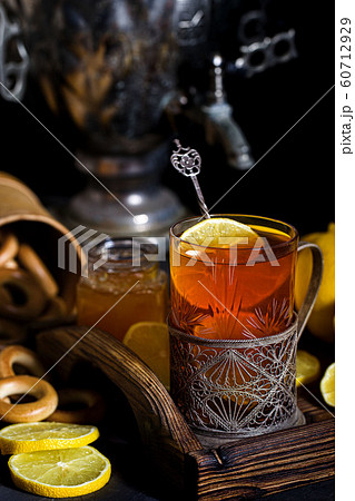 Russian tea from samovar Russian tea from samovar 60712929