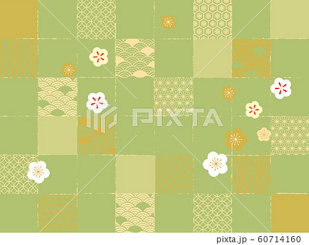 チェック和柄パターン 60714160