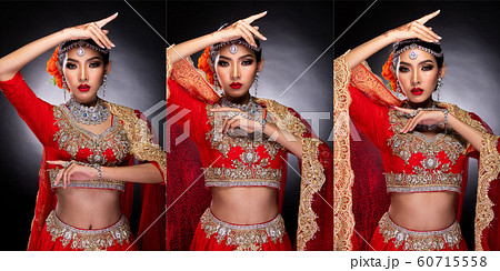 Indian beauty face big eyes with perfect wedding 60715558