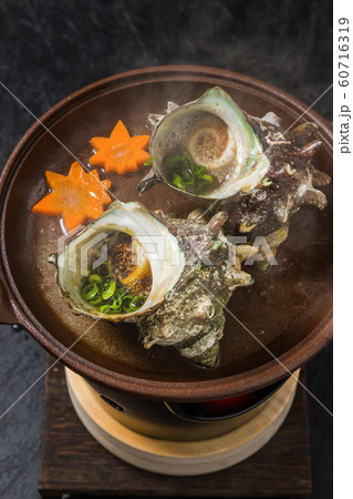 さざえ料理　Grilled (turban shell) Japanese food 60716319