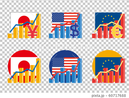 Forex stock graph image Japan America Euro 60717688