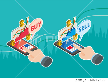 スマホ　株　FX　取引　売買　チャート　アプリ 60717690