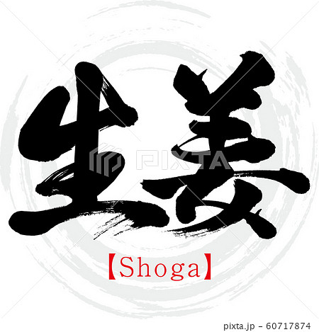 生姜・Shoga（筆文字・手書き） 60717874