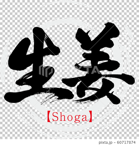 生姜・Shoga（筆文字・手書き） 60717874