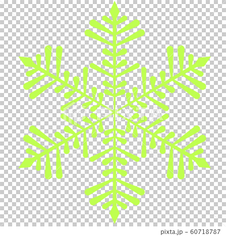 Snow crystal (yellowish green) Snow crystal (yellowish green) 60718787