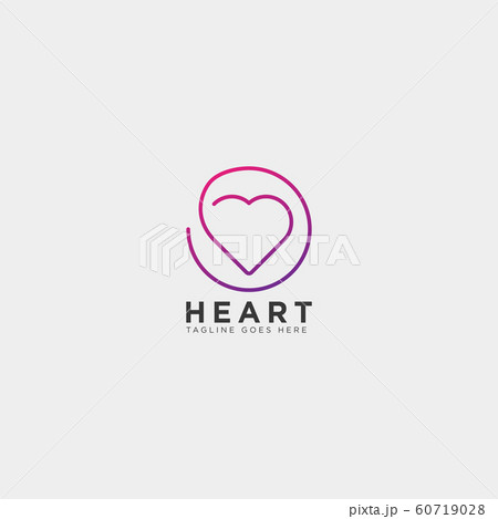 dating love line logo template vector illustration 60719028