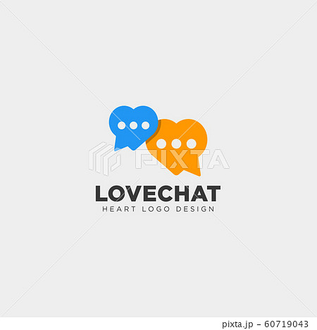 love chat simple creative logo template vector love chat simple creative logo template vector 60719043