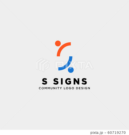 letter s community human logo template vector letter s community human logo template vector 60719270