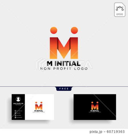 Mm initial logo with colorful circle template Vector Image