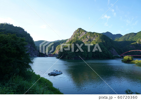 日向神ダム湖　矢部川源流のダム　福岡県八女市黒木町 60720360
