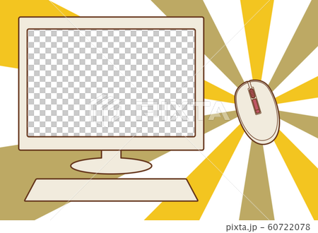 PC マウス 年賀状 フォトフレーム テンプレート ベクター イラスト PC マウス 年賀状 フォトフレーム テンプレート ベクター イラスト 60722078