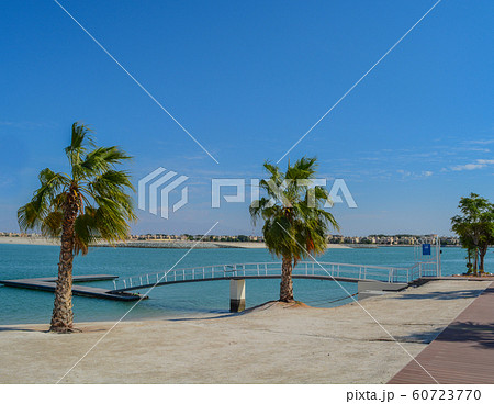 Al Hamra Ferry Dock on the Arabian Gulf at Ras Al Khaimah, United Arab Emirates, Southwest Asia. 60723770