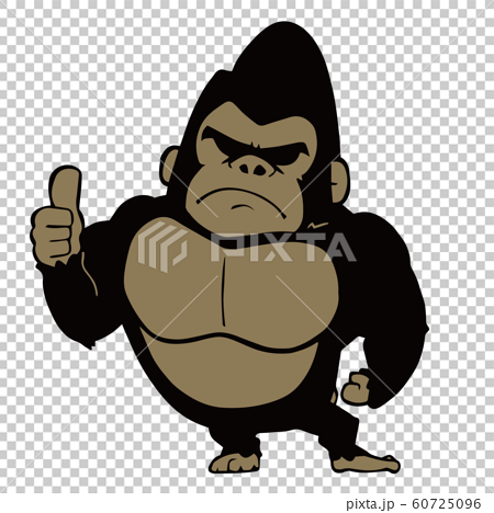 Illustration Of A Cute Gorilla Signing Goo Stock Illustration