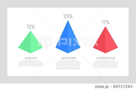 Set of blue and green, red elements for infographic presentation slides with charts, graphs, steps 60727263