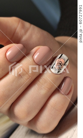 Glamorous luxurious crocodile manicure. Design Glamorous luxurious crocodile manicure. Design 60727991