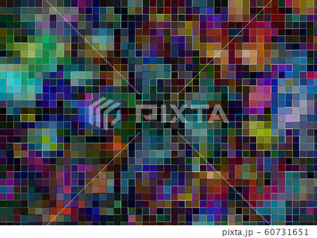 ポリゴンが水晶化したピクセレートのクールなアブストラクト 60731651