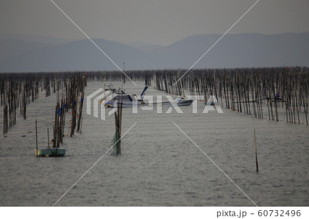 大牟田市　三池港　海苔船、 60732496