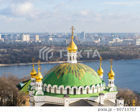 Kiev. Ukraine. Kiev Pechersk Lavra or the Kiev Monastery of the Caves. Travel photo. View 60733707