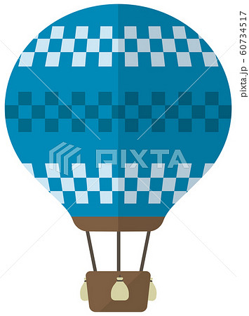 気球 熱気球 アドバルーン カラーイラストのイラスト素材
