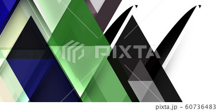 Abstract triangle pattern, colorful backdrop. Presentation template. Modern textured shape. Trendy modern style 60736483