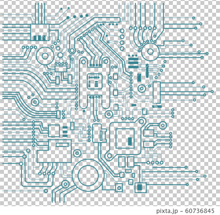 CPU, central processing unit, chip, computer processor, etc. Abstract illustration, white background 60736845