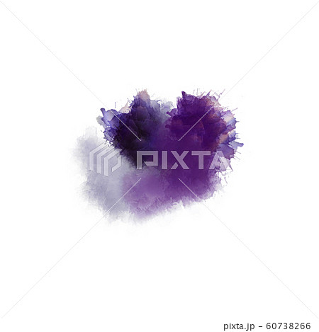 Artistic painting in shades of purple. Colorful paint splashes. Modern abstract art. 60738266