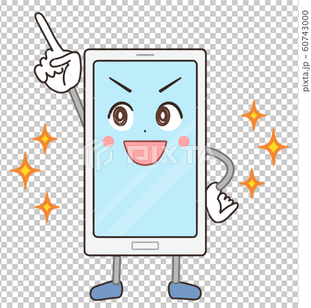 スマホ かわいい イラスト キャラクター 60743000