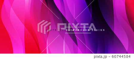 Dynamic trendy simple fluid color gradient abstract background with line effects. Vector Illustration For Wallpaper, Banner, Background, Card, Book Illustration, landing page 60744584
