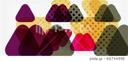 Vector triangle geometric abstract composition background. Retro vector illustration. Ornament illustration Vector triangle geometric abstract composition background. Retro vector illustration. Ornament illustration 60744996