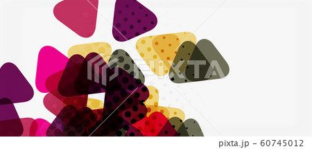 Vector triangle geometric abstract composition background. Retro vector illustration. Ornament illustration Vector triangle geometric abstract composition background. Retro vector illustration. Ornament illustration 60745012