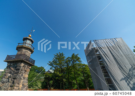 日本の東京都市景観 九段下駅前の公園などを望む 60745048