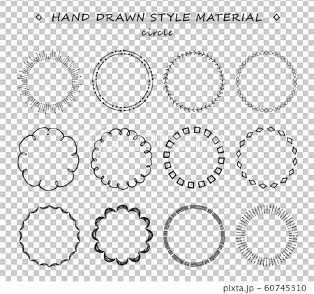 手繪框架集(圓形) 手繪框架集(圓形) 60745310