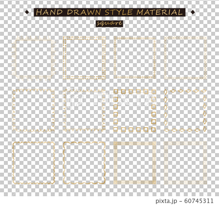手繪框架集(方形) 手繪框架集(方形) 60745311