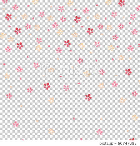 手描き水彩　小花のグラデーション背景(パターンスウォッチ登録済) 60747388