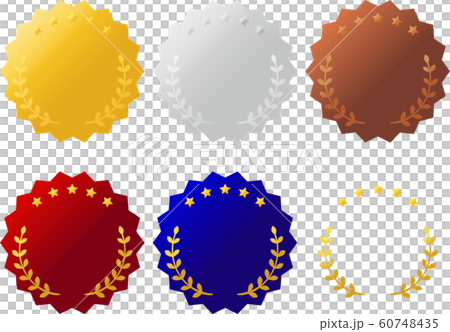 月桂樹のエンブレムの色違いのセット 60748435