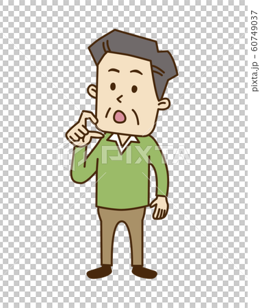 唖然とする中年 60749037